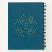 Speciaal gebeid- of scriptjournaal notitieboek (Achterkant)