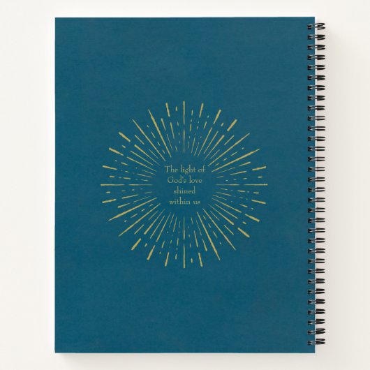 Speciaal gebeid- of scriptjournaal notitieboek (Achterkant)