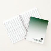 Speciaal geborsteld zilver monogram spiraal notitieboek (Binnen)