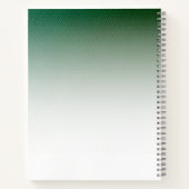 Speciaal geborsteld zilver monogram spiraal notitieboek (Achterkant)