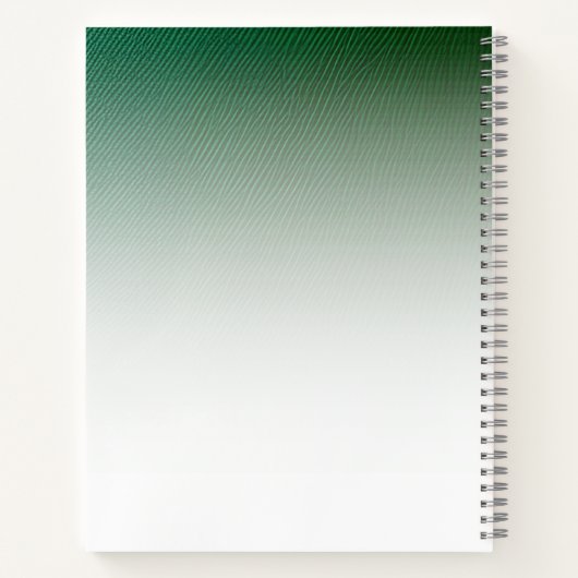 Speciaal geborsteld zilver monogram spiraal notitieboek (Achterkant)