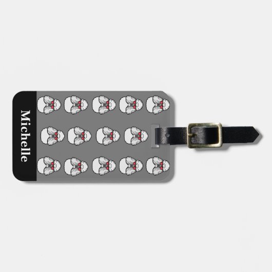 Speciaal gebundeld patroonsegment bagagelabel (Voorkant horizontaal)