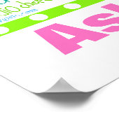 Speciaal gebundelde danserwoorden Typografie Poster (Hoek)