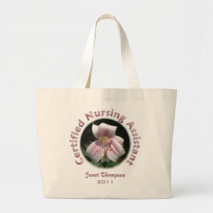 Speciaal gecertificeerde verpleegassistent-Canvas Grote Tote Bag