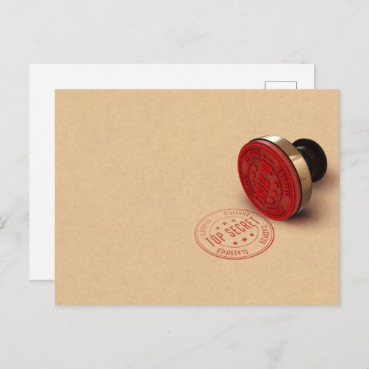 Speciaal geclassificeerde inktstempel briefkaart (Voorkant / Achterkant)