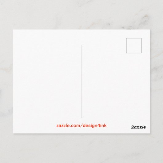 Speciaal geclassificeerde inktstempel briefkaart (Achterkant)