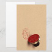 Speciaal geclassificeerde inktstempel briefpapier (Voorkant / Achterkant)