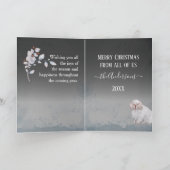 Speciaal geclusterde feestelijke kerstmis feestdagen kaart (Binnen)