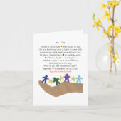 Speciaal gedicht gevouwen Wenskaart Kaart (Gele Bloem)