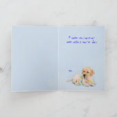 Speciaal geel Labrador van Eggstra puppy Pasen Feestdagen Kaart (Binnen)