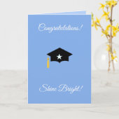 Speciaal gefeliciteerd Shine Bright Star Kaart (Gele Bloem)