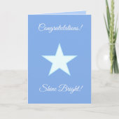 Speciaal gefeliciteerd Shine Bright Star Kaart (Voorkant)