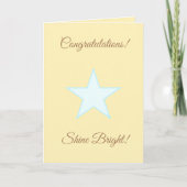 Speciaal gefeliciteerd Shine Bright Star Kaart (Voorkant)