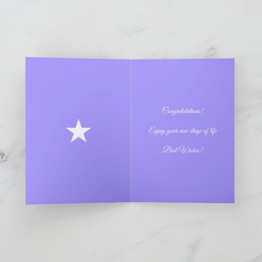 Speciaal gefeliciteerd Shine Bright Star Kaart (Binnen)