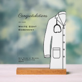 Speciaal gefeliciteerd White Coat Ceremony Acryl Bord (Neutraal)