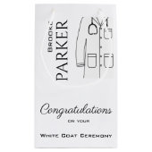Speciaal gefeliciteerd White Coat Ceremony Klein Cadeauzakje (Achterkant)