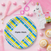 Speciaal geïndividualiseerde Oekraïense en Oekraïe Papieren Bordje (Feest)