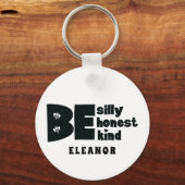 Speciaal Gekke Wees eerlijk Inspirerend Sleutelhanger (Voorkant)