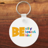 Speciaal Gekke Wees eerlijk Inspirerend Sleutelhanger (Achterkant)