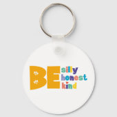 Speciaal Gekke Wees eerlijk Inspirerend Sleutelhanger (Achterkant)