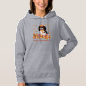 Speciaal gekleurd Tri Cavalier Spaniel   Hoodie (Voorkant)