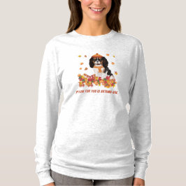 Speciaal gekleurd Tri Cavalier Spaniel    T-shirt