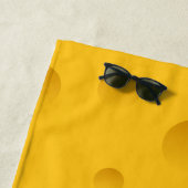 Speciaal gekleurde gele zwitserse kaas strandlaken (In situ)