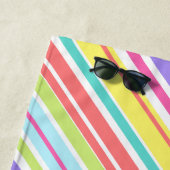 Speciaal gekleurde strepen strandlaken (In situ)