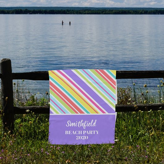 Speciaal gekleurde strepen strandlaken