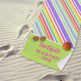 Speciaal gekleurde strepen strandlaken