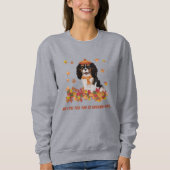 Speciaal gekleurde Tri Cavalier    SpanielSweats Trui (Voorkant)