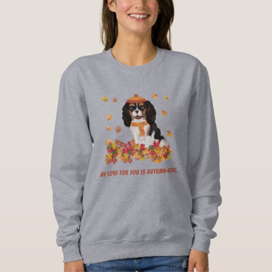 Speciaal gekleurde Tri Cavalier    SpanielSweats Trui (Voorkant)