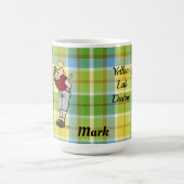 Speciaal gele lab pappie in rood koffiemok (Center)