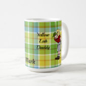 Speciaal gele lab pappie in rood koffiemok (Voorkant rechts)