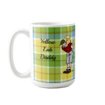 Speciaal gele lab pappie in rood