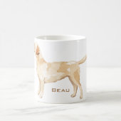 Speciaal gele lab Silhouette Koffiemok (Center)