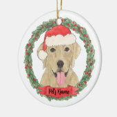 Speciaal gele labrador keramisch ornament (Links)