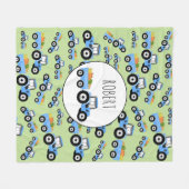 Speciaal gemaakt Boerderij van de Vrachtwagen van  Fleece Deken (Voorkant (Horizontaal))