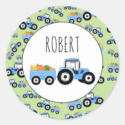 Speciaal gemaakt Boerderij van de Vrachtwagen van  Ronde Sticker (Voorkant)