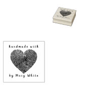 Speciaal gemaakt handgemaakt met liefdesvingerafdr rubberstempel (Gestempeld)