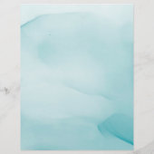 Speciaal gemaakt modern blauw inktontwerp briefhoofd (Achterkant)