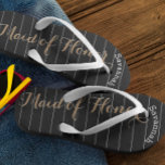 Speciaal gemaakt van Honor Gold of enige kleur Teenslippers<br><div class="desc">Goud Wit en Zwart Streepjespatroon - Verander in Om het even welke Kleur door te klikken aanpast. En zeg alles wat je wilt. Maak deze een soort teenslippers die uw boodschap op zich hebben. Wees het gesprek van het strand! Gepersonaliseerd met jouw naam of wat dan ook en titel of...</div>