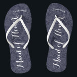 Speciaal gemaakt van honoraire marine of kleur teenslippers<br><div class="desc">Het Patroon van de marine en van de Witte Damask - Verandering in Om het even welke Kleur door te klikken past aan. En zeg alles wat je maar wilt. Maak deze van een soort teenslipper met UW bericht op hen. Wees het praatje over het strand! Gepersonaliseerd met jouw naam...</div>
