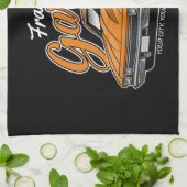 Speciaal gepersonaliseerd 1968 396 Klassieke Muscu Theedoek (Gevouwen)