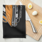 Speciaal gepersonaliseerd 1968 396 Klassieke Muscu Theedoek (Quarter Fold)