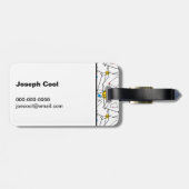 Speciaal gepersonaliseerd angulair geometrisch ret bagagelabel (Achterkant horizontaal)