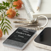 Speciaal gepersonaliseerd cadeau voor de dag van d sleutelhanger (Voorkant Rechts)