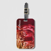 Speciaal gepersonaliseerd door naam tijgerontwerp bagagelabel (Voorkant (verticaal))