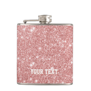 Speciaal gepersonaliseerd Elegant Chic Faux Glitte Heupfles