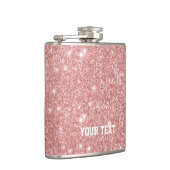 Speciaal gepersonaliseerd Elegant Chic Faux Glitte Heupfles (Rechts)